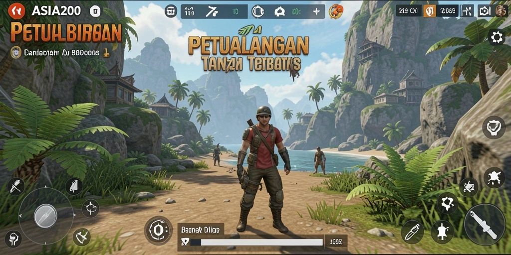 Tampilan gameplay ASIA200 yang menakjubkan dalam dunia Open World.