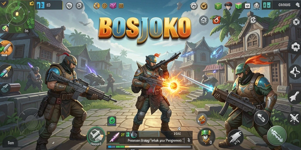 Tangkapan layar menampilkan aksi seru di BOSJOKO dengan gameplay SLG yang penuh strategi.