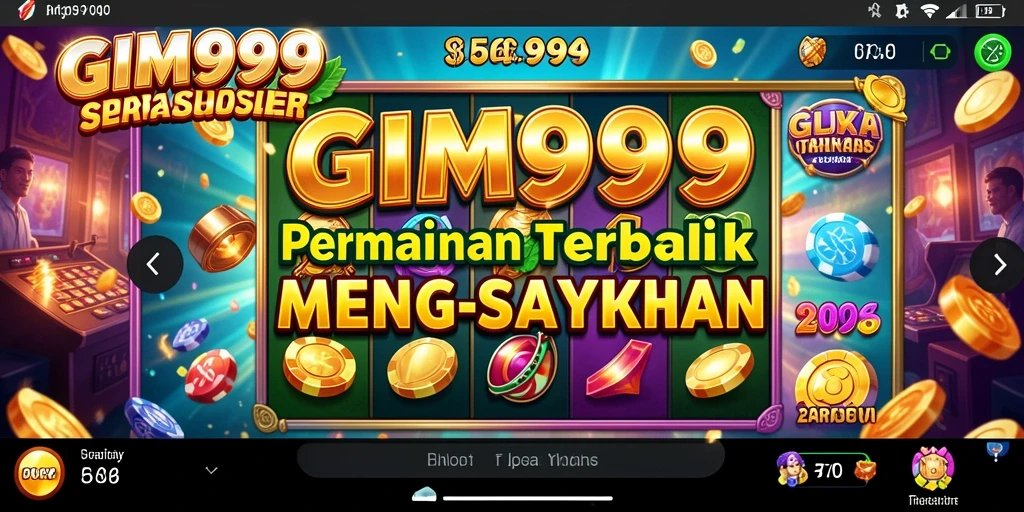 Tampilan permainan slot GIM999 yang menarik dan penuh warna.
