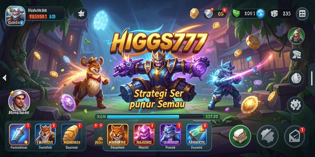 Tampilan utama game HIGGS777 yang menampilkan strategi permainan yang seru.