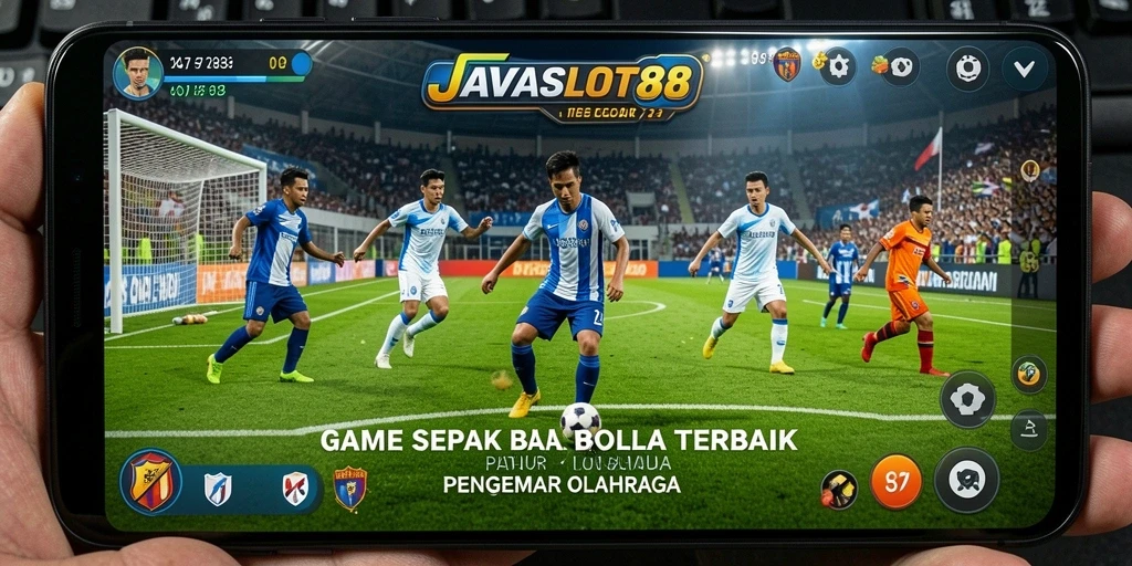 Tampilan menarik dari gameplay sepak bola di JAVASLOT88.