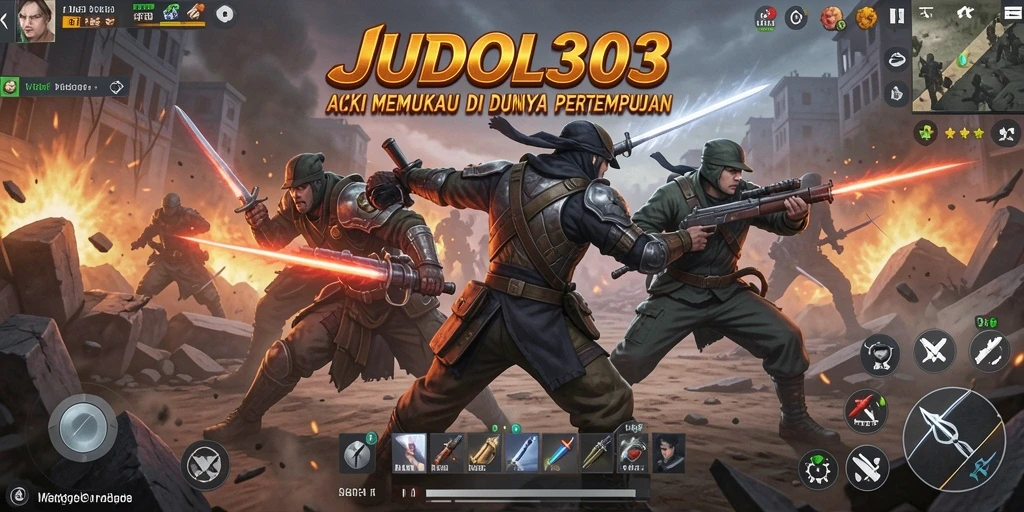 Screenshot JUDOL303 dengan aksi pertempuran yang memukau.