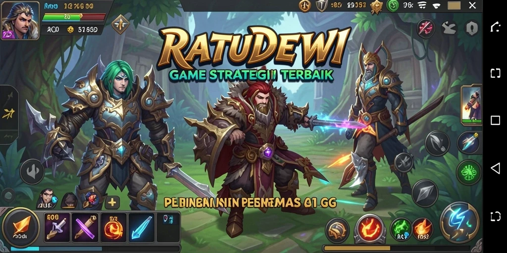 Gambaran aktivitas seru dalam permainan strategi RATUDEWI.